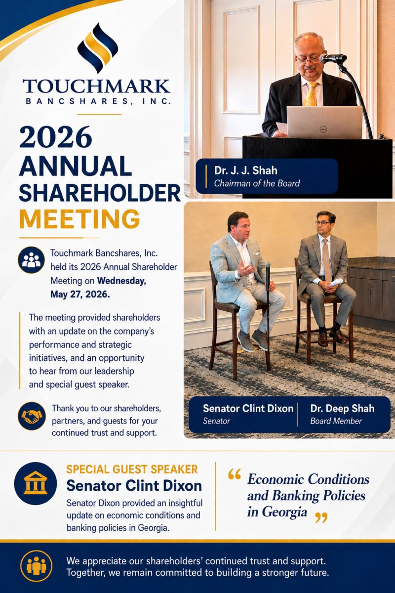 Touchmark National Bank shareholder meeting